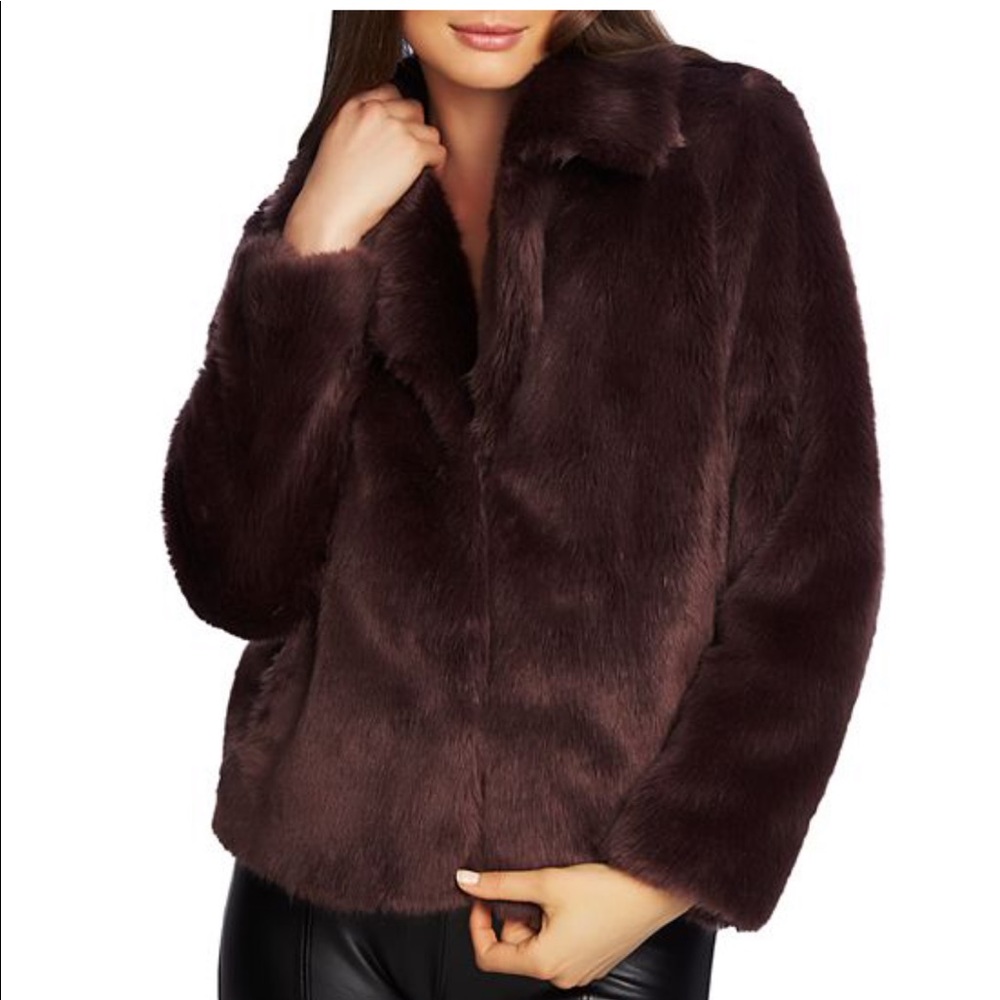1. State furry dark purple jacket